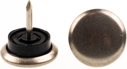 Verlofix Glijnagel Diam. 30mm Staal Rubber Zilvergrijs 4stuks