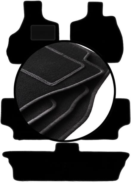 Set veloursmatten voor: Chrysler Voyager IV 7-zits (2000-2008)