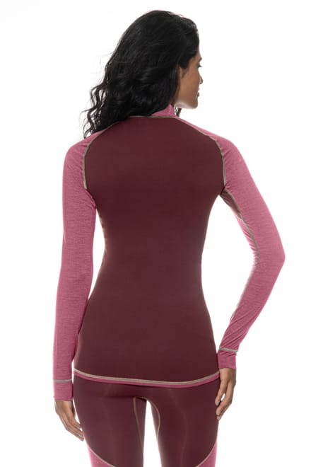 T-shirt met lange mouwen Serie PRFRMNC+ Energetic Red Melange