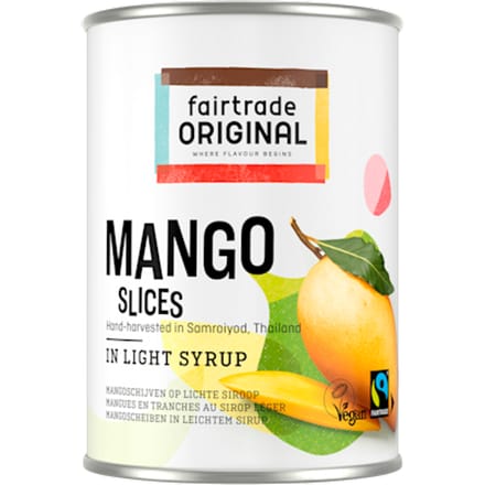 Mango slices in light syrup Fairtrade
