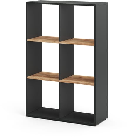 Vicco Karree Ruimteverdeler – 72 x 107.8 cm Antraciet/gouden eik