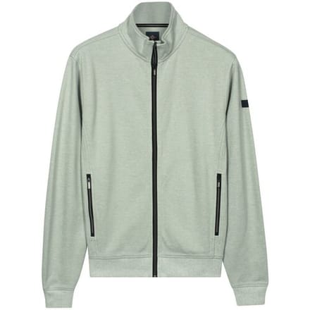 Baileys Vest Sweat Full Zip Fine Two-Tone Misty Green / male