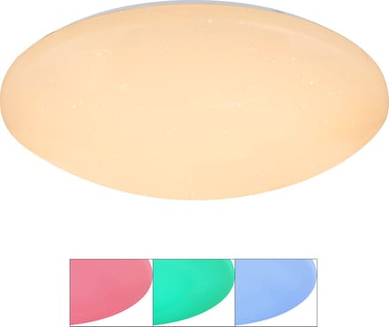Globo - plafonniere - Atreju I - wit - metaal - Ø 50cm - LED - 48363-48RGB