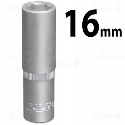 Lange 16 mm 1/2" zeskantdop - CrV-staal