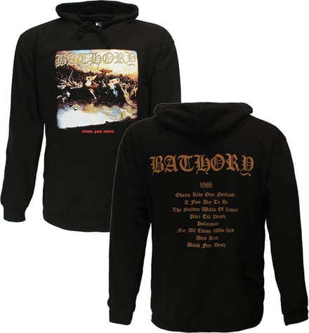Bathory Blood Fire Death Hoodie Sweater - Officiële Merchandise - S