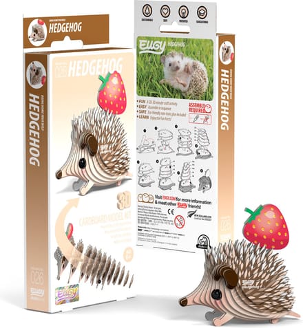 EUGY 3D Puzzel - Egel - Bosdieren - Duurzaam - Verzamel Ze Allemaal - 6 Jaar