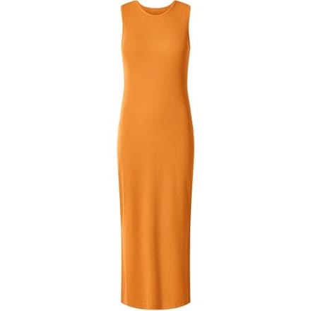 ESMARA Rib dames jurk - slim fit (oranje, S (36/38))