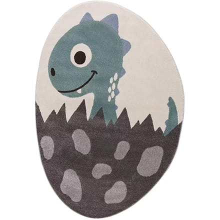 Rond tapijt Yellow Tipi Dinosaur