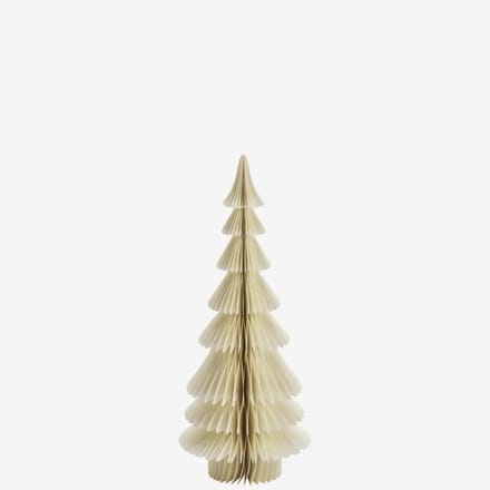 Madam Stoltz - Staande Papieren Kerstboom - roomwit - 67 cm