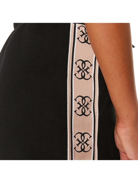 Sweatshorts met tunnelkoord en logoprint model 'BRITNEY'