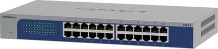 NETGEAR GS524-300EUS GS524-300EUS Ethernet Switch 24 poorten 1 GBit/s