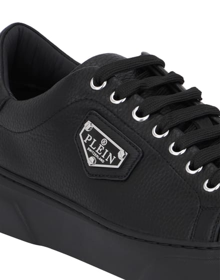 Leather Lo-Top Sneakers Iconic Plein