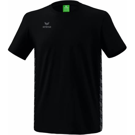 Erima Essential Team T-Shirt Heren - Zwart / Slate Grey | Maat: M