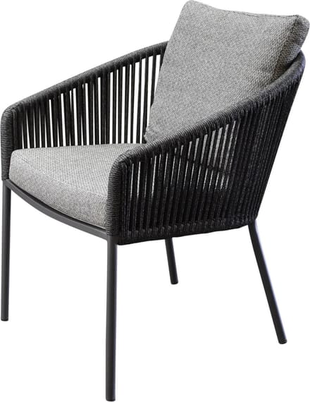 Brightling dining tuinstoel antraciet rope