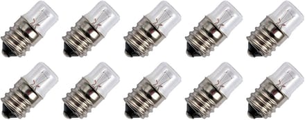 Signaallamp E14 24V 1W - 41 mAh - 10 stuks - T14 Gloeilamp Ø14mm - 30mm - 2500K - Dimbaar