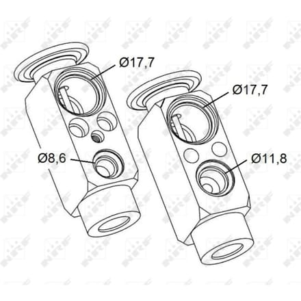Expansieventiel, airconditioning NRF 38478