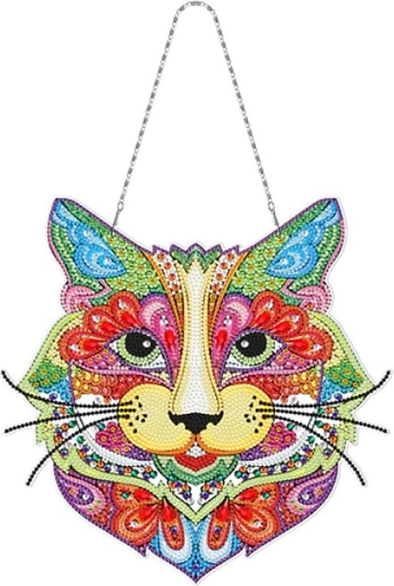 Diamond Painting Hangend Ornament Kat (30cm)