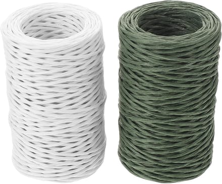 Knutseldraad Rollen - Bloemistendraad Papier - Bloemschikken Knutselen - Flexibel Vormbaar - 2 Mm 55 Meter - Diverse Kleuren