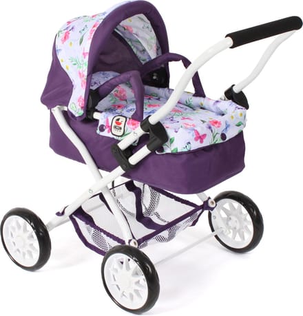 Bayer Chic 2000 - Kleine Poppenwagen Smarty - Flowers Lila