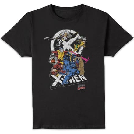 X-Men Super Team Men's T-Shirt - Black - M - Zwart