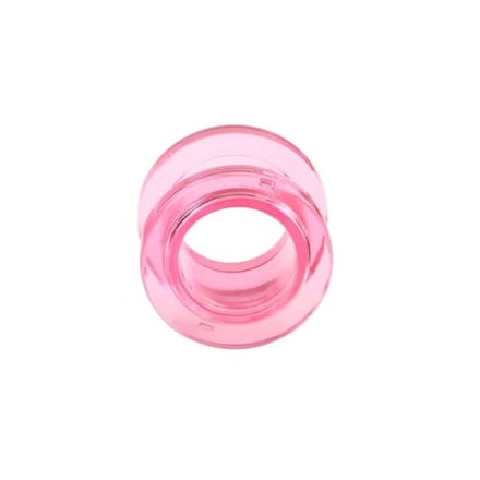 6 mm screw fit tunnel acryl roze