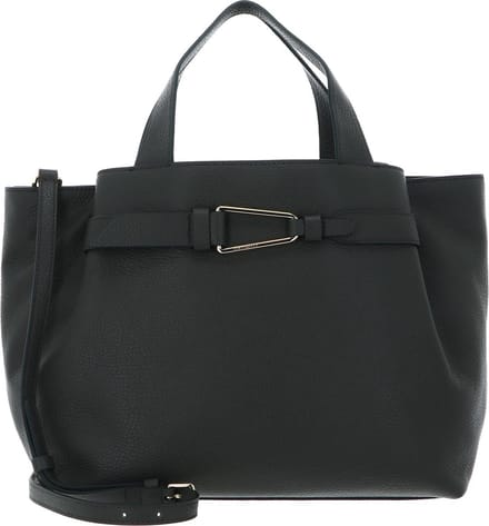 COCCINELLE Leren Schoudertas Malory Handbag Grained Leather Alga Donkergroen