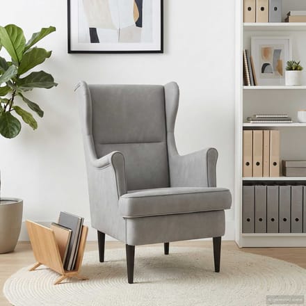 vidaXL - Fauteuil - Lichtgrijs - Fluweel