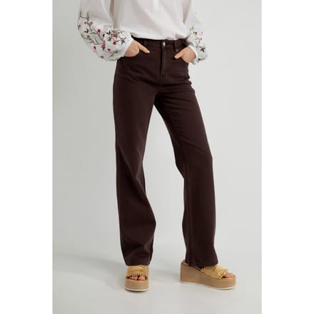 Josephine & Co Serge Pants Dark Brown Taglia: 42 | Pantaloni da completo Outlet | Donna | Marrone