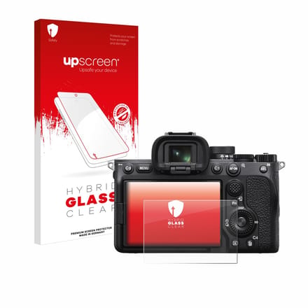 upscreen - Screenprotector voor Sony Alpha 7 IV - Folie Beschermfolie Beschermglas transparant
