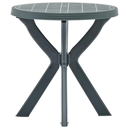 vidaXL - Bistrotafel - Ø70 - cm - kunststof - groen