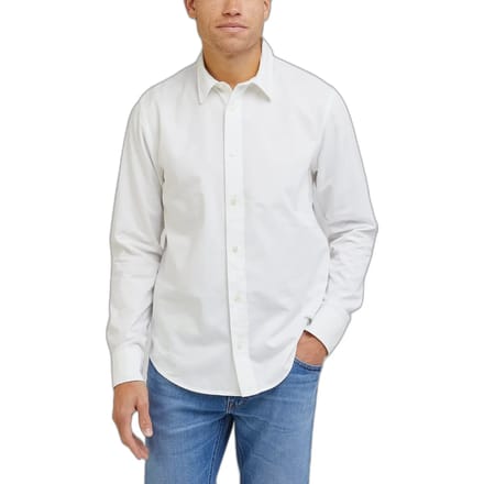 Lee Patch Overhemd Met Lange Mouwen Wit S Man