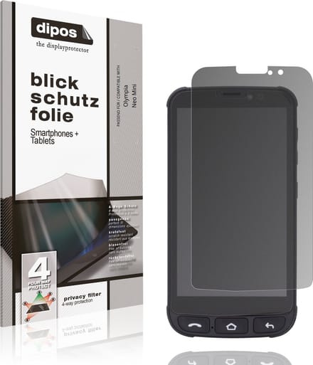 dipos – Matte Privacy Screenprotector geschikt voor Olympia Neo Mini | Anti-Spy Beschermfolie