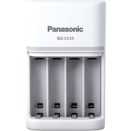 Panasonic Smart & Quick BQ-CC55 Lader voor accupacks NiMH AAA (potlood), AA (penlite)