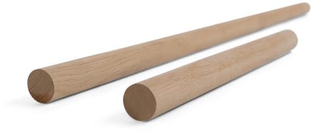 Eikenhouten Staaf - Massief Hout - Meubelbouw Hobby - Glad Geschaafd - 40 mm Diameter - Natuurlijk