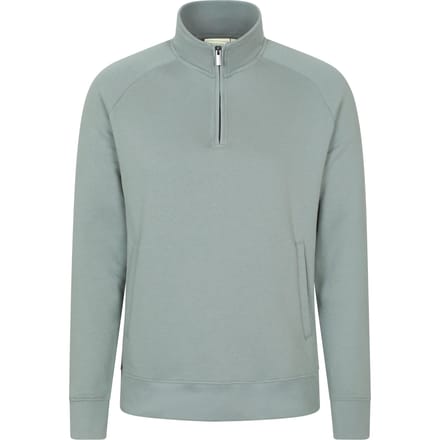 Mountain Warehouse Heren Bamburgh Trui met halve rits (Lichtgroen)