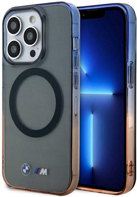 BMW BMHMP14XHTGE iPhone 14 Pro Max 6.7" grey/grey hardcase Gradient Bumper MagSafe