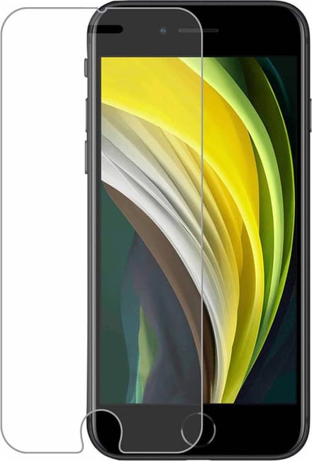 LuxeBass Full screenprotector geschikt voor  iPhone SE (2020) - glas scherm - bescherming