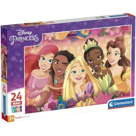 Clementoni - Puzzel - 24 Maxi Stukjes - Disney Princess - Kinderpuzzel - Vanaf 3 jaar