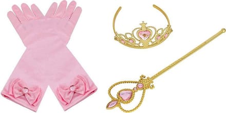 Prinsessen Kroon / Tiara - Toverstaf - Handschoenen - prinsessen speelgoed