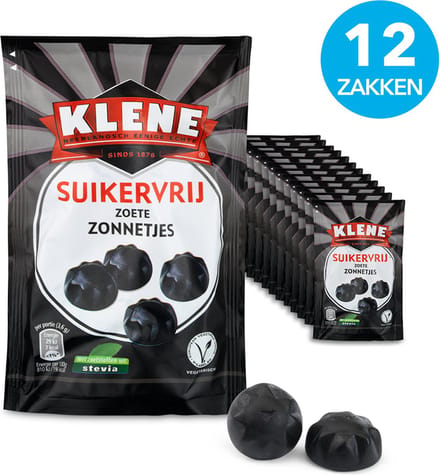 Klene Zoete Zonnetjes - suikervrij - 110g x 12