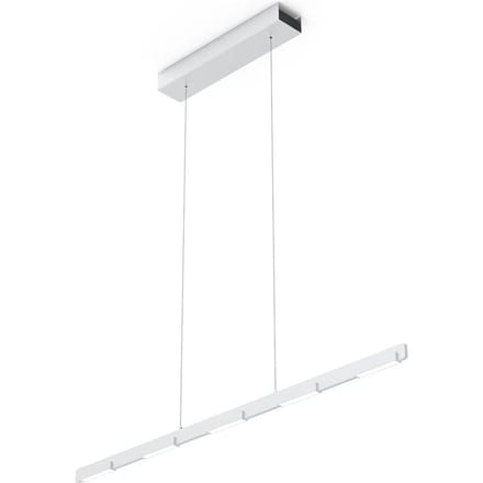 Hanglamp Bloc 3296ST Staal met Cable lift 120cm Hoogte instelbaar, Dimbaar, Modern - Steinhauer