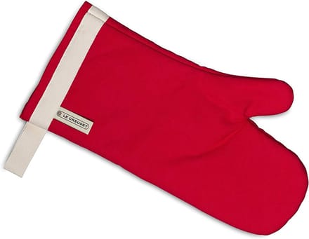 Ovenwant van textiel met 4 lagen, vlekbestendig, rood