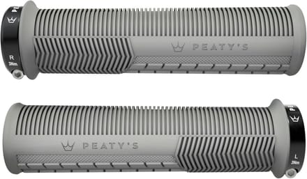 Fiets Handvatten - Ergonomische Stuur - Comfortabel Fietsen - Zig-Zag Duim Pad - Dunne Variant - Grijs