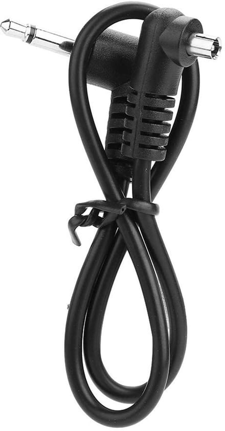 Dailygoods- Synchronkabel Hoogwaardig Kunststof - 3,5 Mm Jackplug - Male Flash PC - Flitssynchronisatie - Lichtgewicht - Schroefvergrendeling - Flitskabel