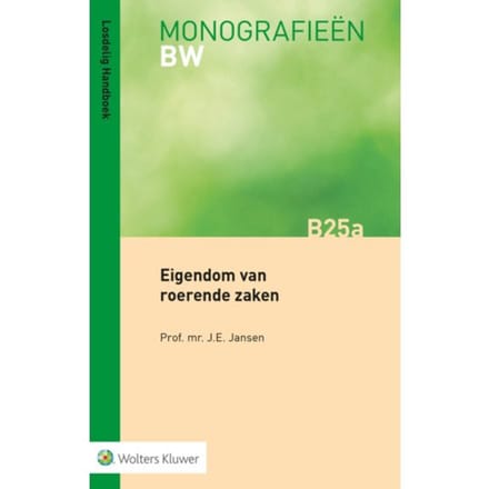 Eigendom Van Roerende Zaken - Monografieën - J.E. Jansen