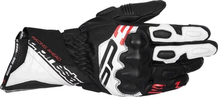Alpinestars SP-3 Zwart Wit Fluo Rood Handschoenen - Handschoen