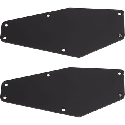 2 Pièces Plaque Arrière de Guitare Basse Instrument Électrique Pickguards en Plastique pour Protéger Décorer black