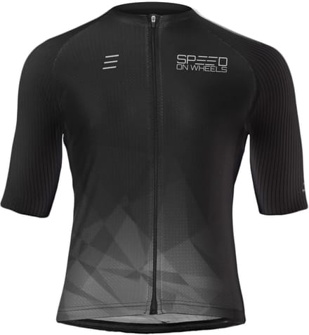 Speed on Wheels - wielershirt Elite, zwart -