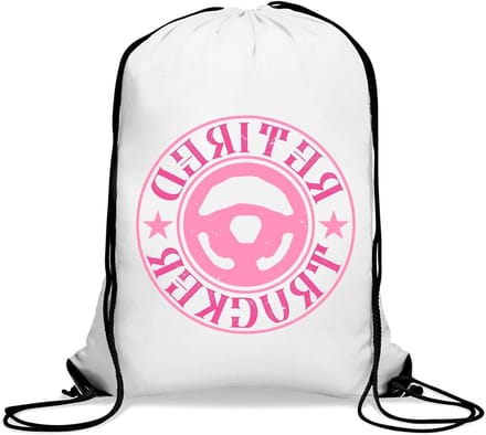 Sporttas - Trekkoord tas - Sporten en Reizen - Grappige Tekst - One Size - Wit