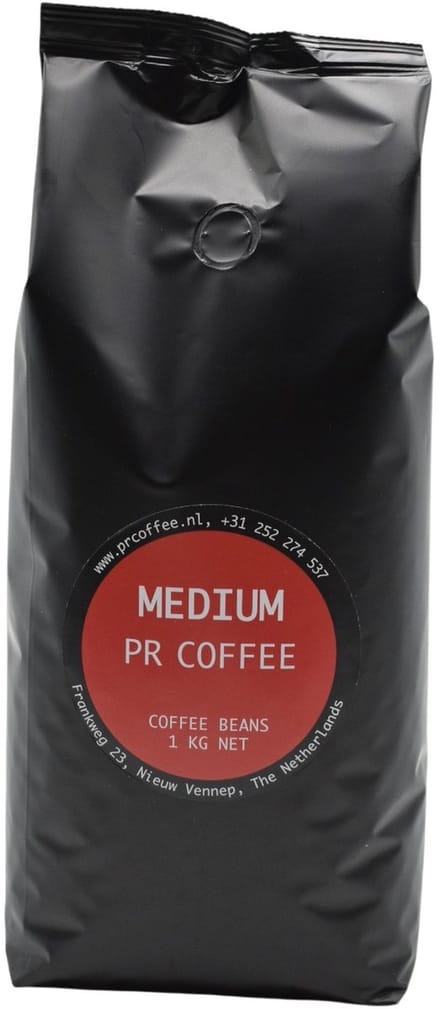 PR Coffee - Medium Roast koffiebonen 1 kg - Intensiteit 3/5